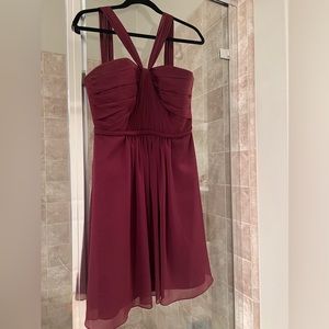 Maroon/Wine Red Bridesmaid Dress